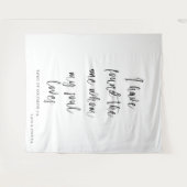 Tenture Personalized Wedding Tapestry Backdrop with Names (Devant (Horizontal))