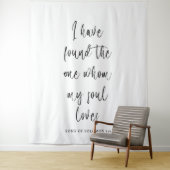 Tenture Personalized Wedding Tapestry Backdrop with Names (En situation)