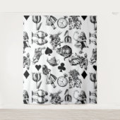 Tenture Personnages Classiques d'Alice au Pays des Merveil (Devant)