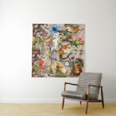 Tenture Personnages de la fête du thé Alice in Wonderland (En situation (horizontale))