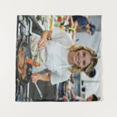 Tenture Personnalisation de photo de cuisson de bacon (Devant (Horizontal))