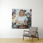 Tenture Personnalisation de photo de cuisson de bacon (En situation)