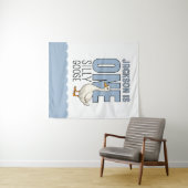Tenture Personnalisé Blue One Silly Goose First Birday (En situation (horizontale))