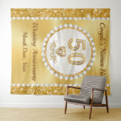 Tenture Personnalisé, Décorations du 50e anniversaire, ARR (En situation (horizontale))