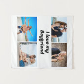 Tenture Personnalisé J'aime ma Girami 4 photo (Devant (Horizontal))