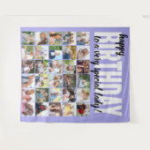 Tenture Personnalisé Joyeux Anniversaire à .. 30 Photo Col (Devant (Horizontal))