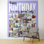 Tenture Personnalisé Joyeux Anniversaire à .. 30 Photo Col (En situation)