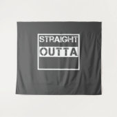 Tenture Personnalisé tout droit sorti d'anniversaire perso (Devant (Horizontal))