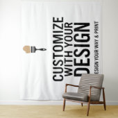 Tenture Personnalisé Vierge Sur mesure 104x88" Société (En situation)