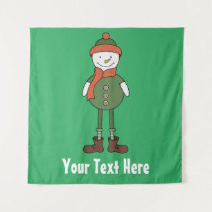 Tenture Personnaliser ce Cool Snowman