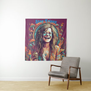 Tenture Personnaliser Hippie Boho Stay Trippy Vibes Person
