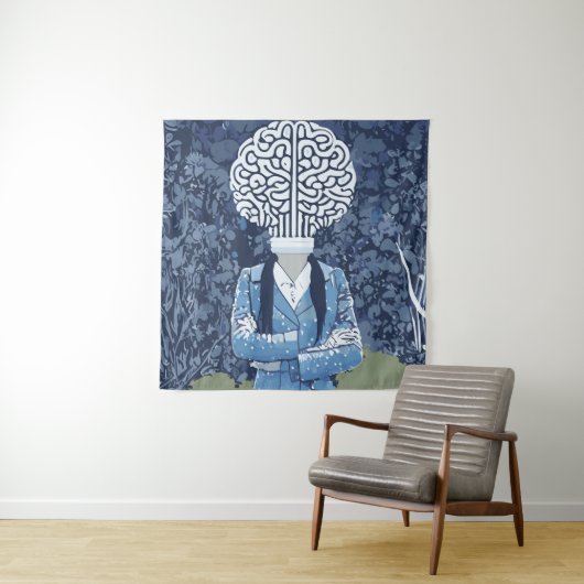 Tenture Personne de cerveau (En situation)