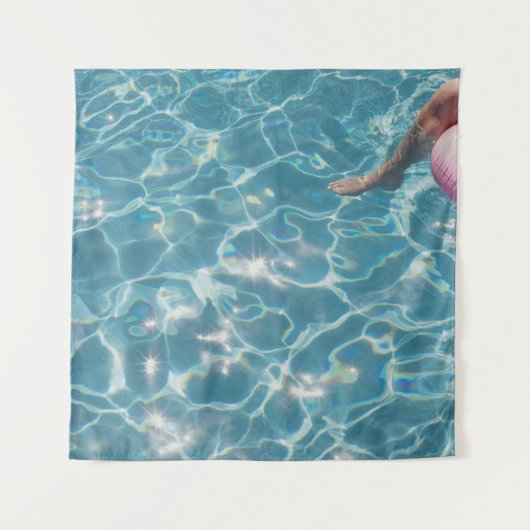 Tenture Personne en piscine (Devant)