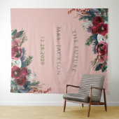 Tenture Pétales de Noël Futur Mme. Fond de salle pour la d (En situation (horizontale))