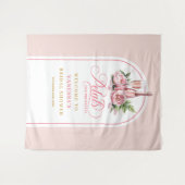 Tenture Pétales modernes et prosecco toile de fond rose do (Devant (Horizontal))