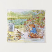 Tenture Peter le lapin Tumbling dans Vegie Patch (Devant (Horizontal))