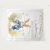 Tenture Peter Le Rabbit Aquarelle Anniversaire (Devant (Horizontal))