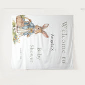 Tenture Peter Rabbit Sweet Bunny Girl Baby shower (Devant (Horizontal))