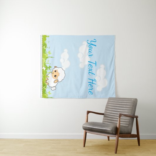 Tenture Petit Agneau Cutest (En situation (horizontale))