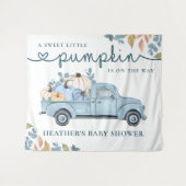 Tenture Petit Baby shower  Citrouille doux (Devant (Horizontal))