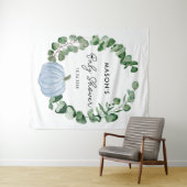 Tenture Petit Baby shower Citrouille pour garçons (En situation (horizontale))