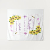 Tenture Petit Baby shower papillon (Devant (Horizontal))