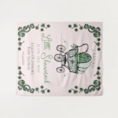 Tenture Petit Baby shower St patrick Shamrock (Devant (Horizontal))