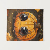 Tenture Petit Citrouille d'Halloween (Devant (Horizontal))
