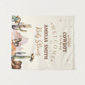 Tenture Petit Cowboy Wild West Boy Baby shower Bienvenue (Devant (Horizontal))