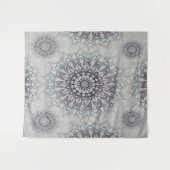 Tenture Petit floral blanc tombé à la campagne (Devant (Horizontal))