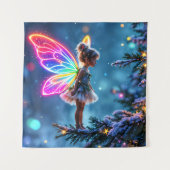 Tenture Petit imaginaire lumineux de fée de Noël (Devant)