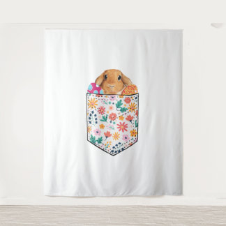 Tenture Petit Lapin Lapin Animaux De Pâques Oeufs De Pâque