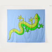 Tenture petit lézard vert (Devant (Horizontal))