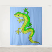 Tenture petit lézard vert (Devant)