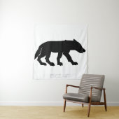 Tenture Petit loup (En situation)