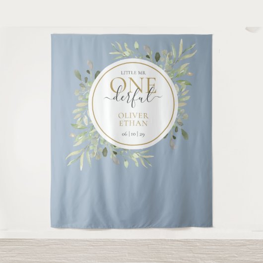 Tenture Petit M. ONEderful Premier anniversaire Prop photo (Devant)