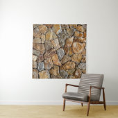 Tenture Petit mur en pierre de gravier  (En situation (horizontale))