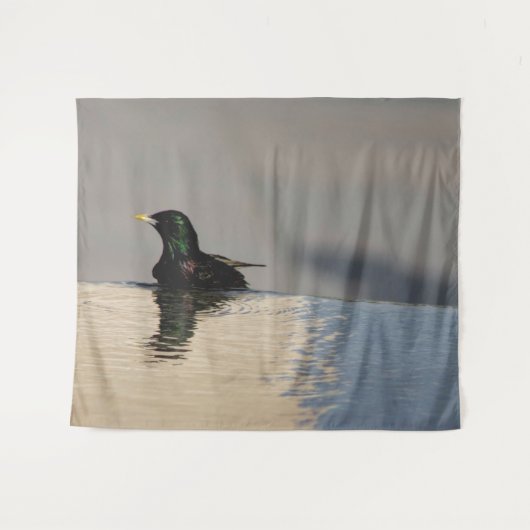 Tenture Petit oiseau sur l'eau (Devant (Horizontal))