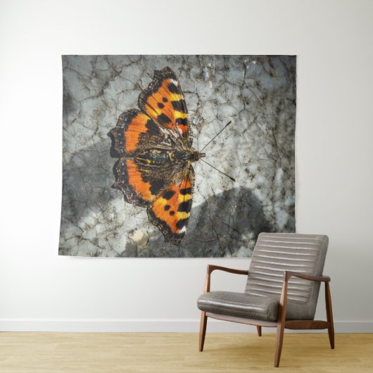 Tenture Petit papillon Tortoiseshell (En situation (horizontale))