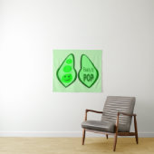 Tenture Petit pois vert enceinte prêt à éclore (En situation (horizontale))