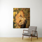 Tenture Petit renard endormi (En situation)