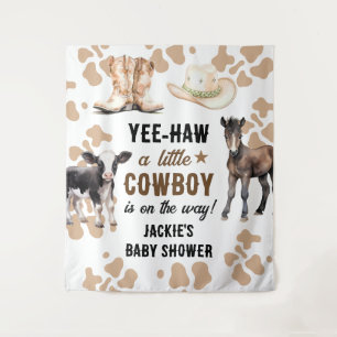 Tenture Petite Baby Shower de Rodéo de Cow-Boy