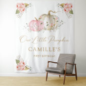 Tenture Petite Citrouille Fille Anniversaire (En situation)