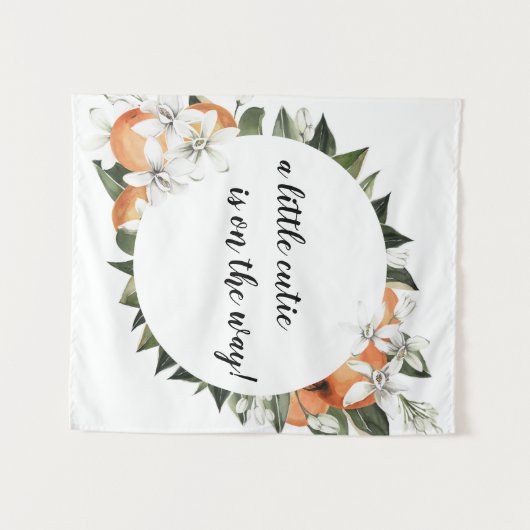 Tenture Petite Cutie Contexte Un petit Cutie est en route (Devant (Horizontal))