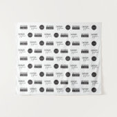 Tenture Petite étape et répéter les logos du commanditaire (Devant (Horizontal))