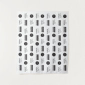 Tenture Petite étape et répéter les logos du commanditaire (Devant)