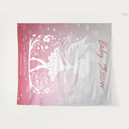 Tenture Petite fée florale arrière-plan (Devant (Horizontal))