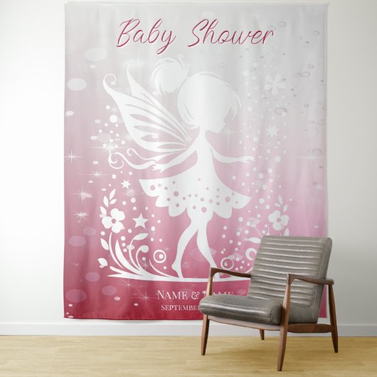 Tenture Petite fée florale arrière-plan (En situation)