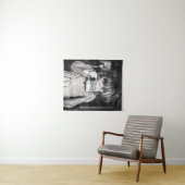 Tenture Petite fille boit du café (En situation (horizontale))