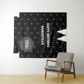 Tenture Petite fille gothique en noir Anniversaire fond (En situation (horizontale))